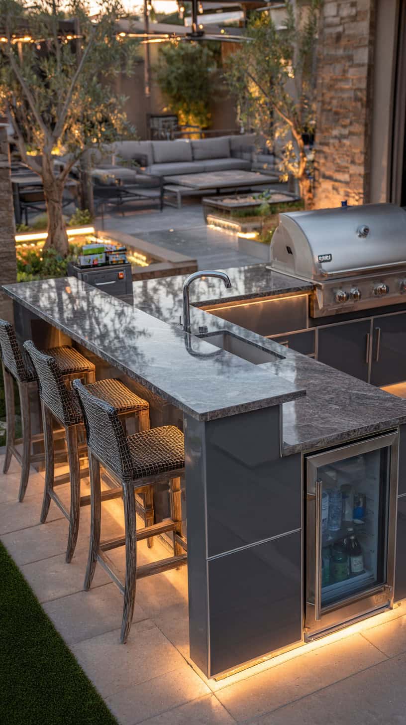 Cozy Outdoor Bar Setup - Image 2