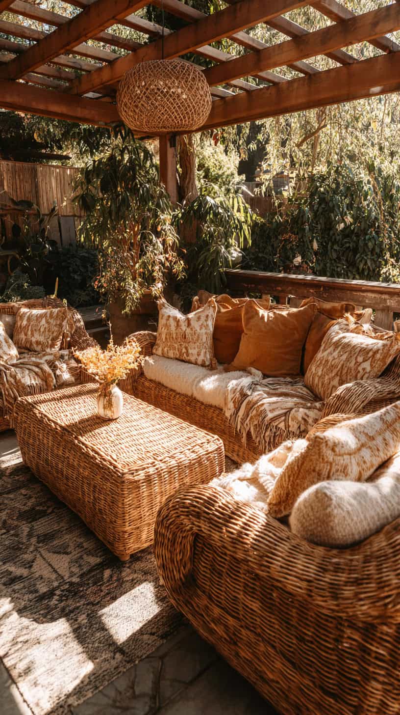 Cozy Wicker Lounge Area - Image 2