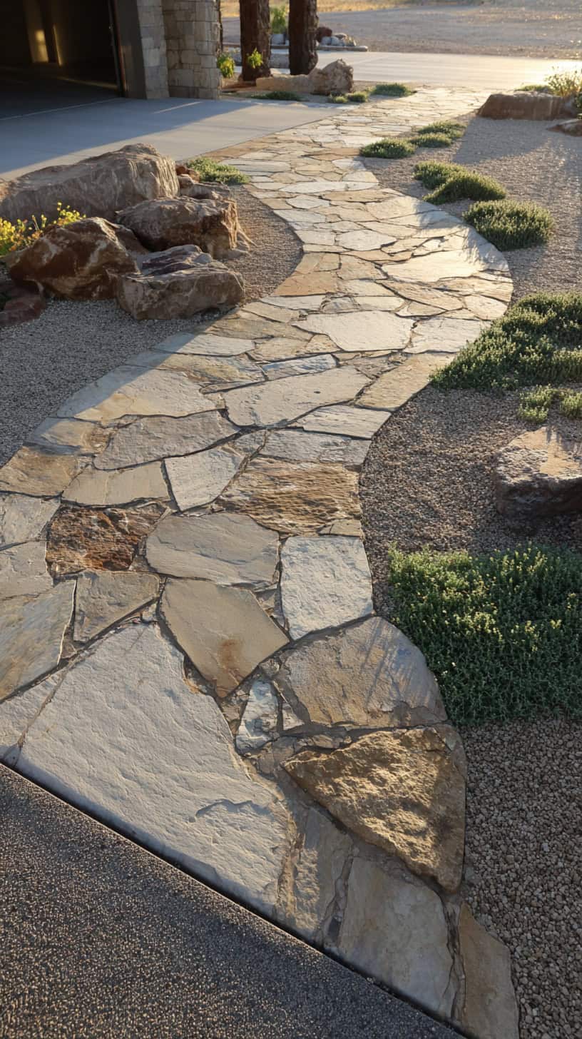 Driveway Adjacent Stone Path - Image 2