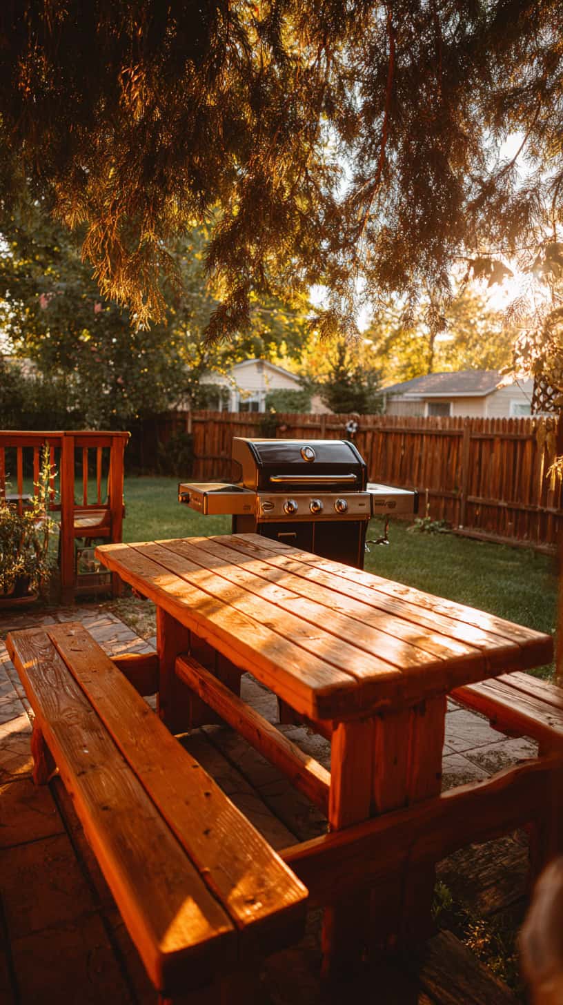 Family Backyard Bbq Table - Image 2