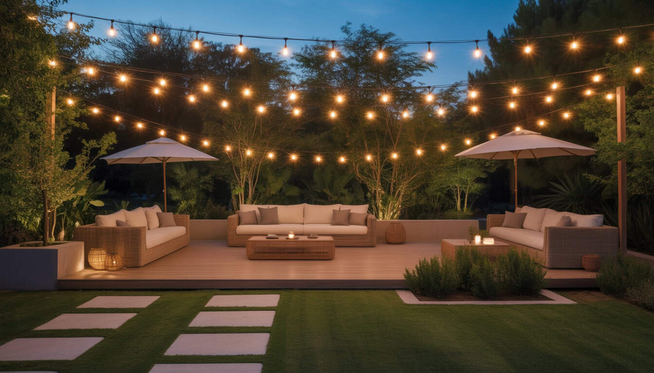Lights In Backyard Ideas to Create a Magical Evening Atmosphere