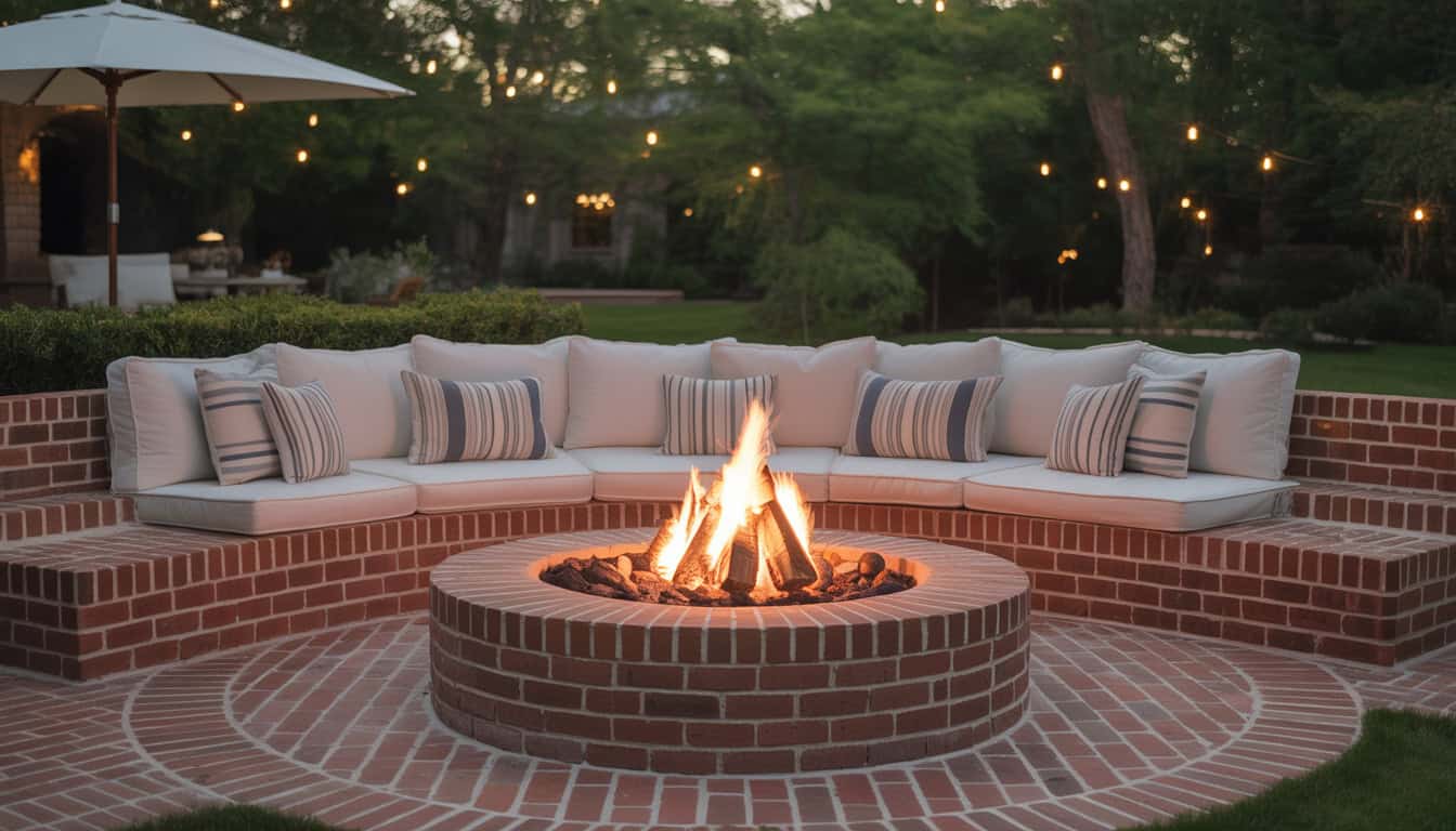 Brick Firepits Backyard Ideas for a Timeless and Cozy Gathering Spot
