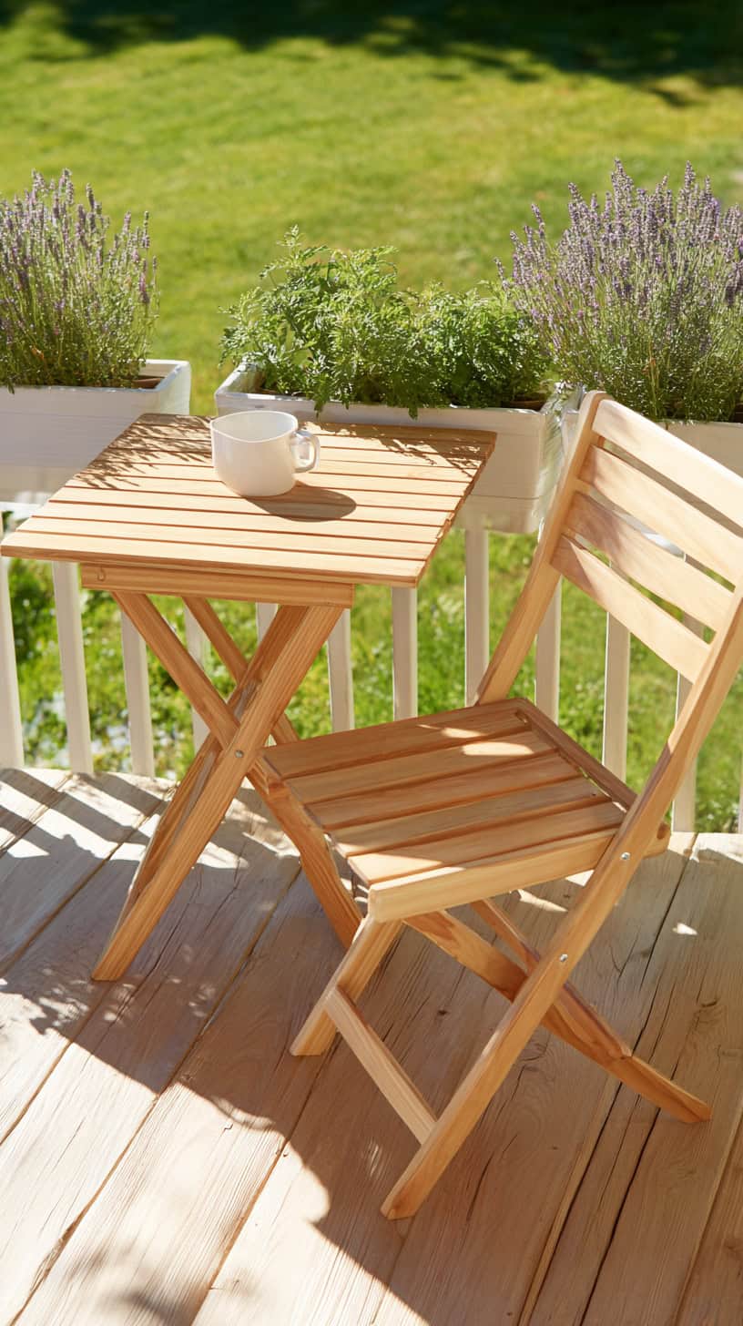 Foldable Bistro Table Set - Image 2