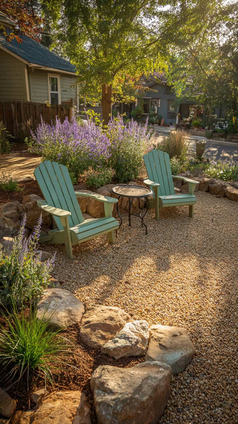 Front Yard Gravel Gathering Spot - Image 1