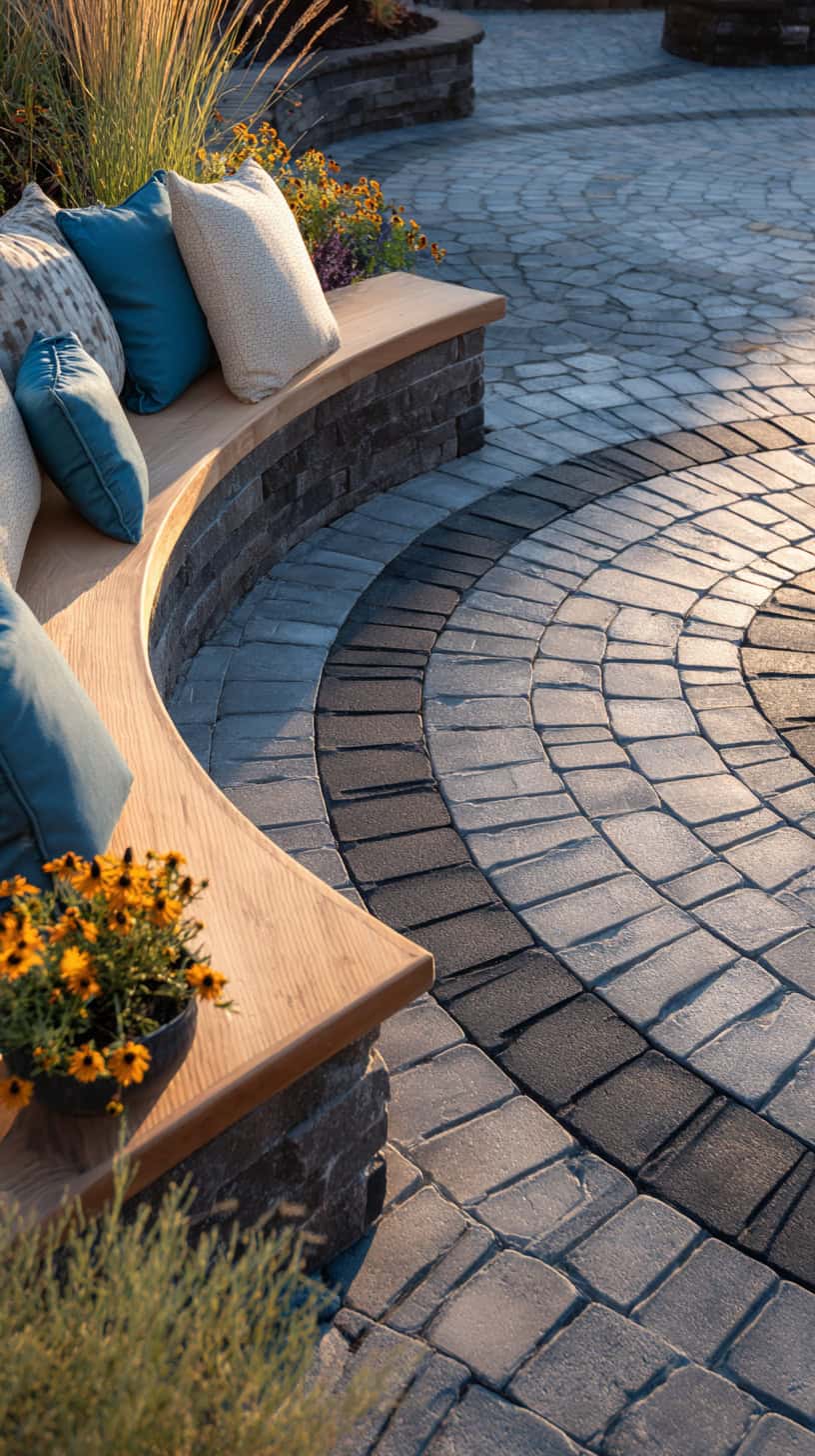 Front Yard Paver Circle - Image 1