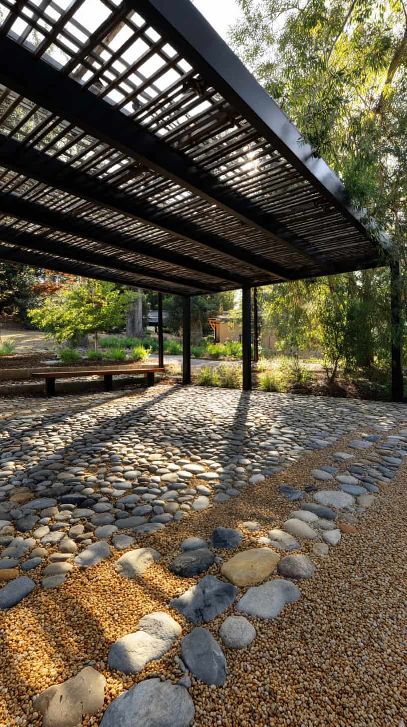 Gravel Bed Hover Pergola - Image 1