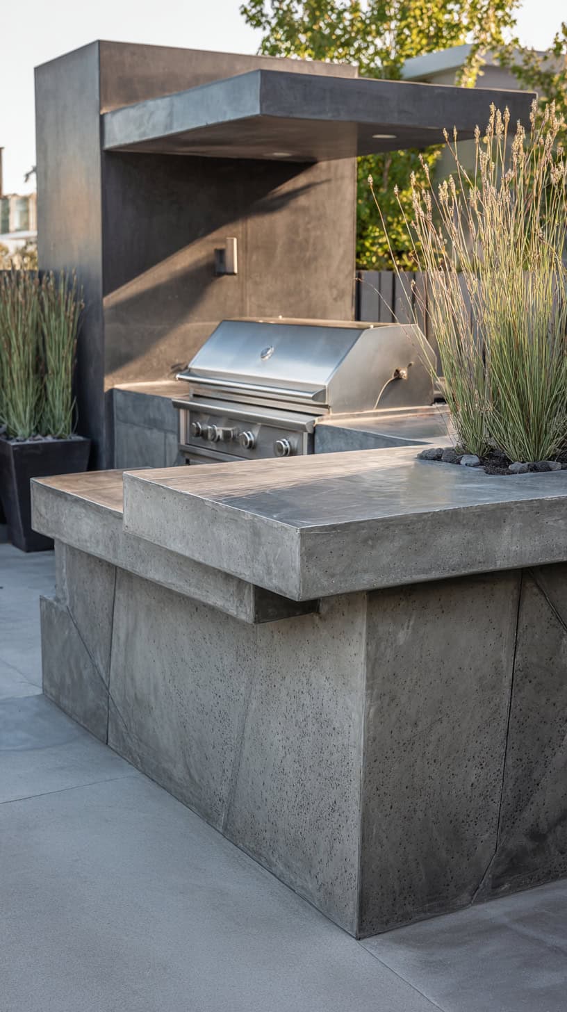 Modern Concrete Bbq Station - Image 1