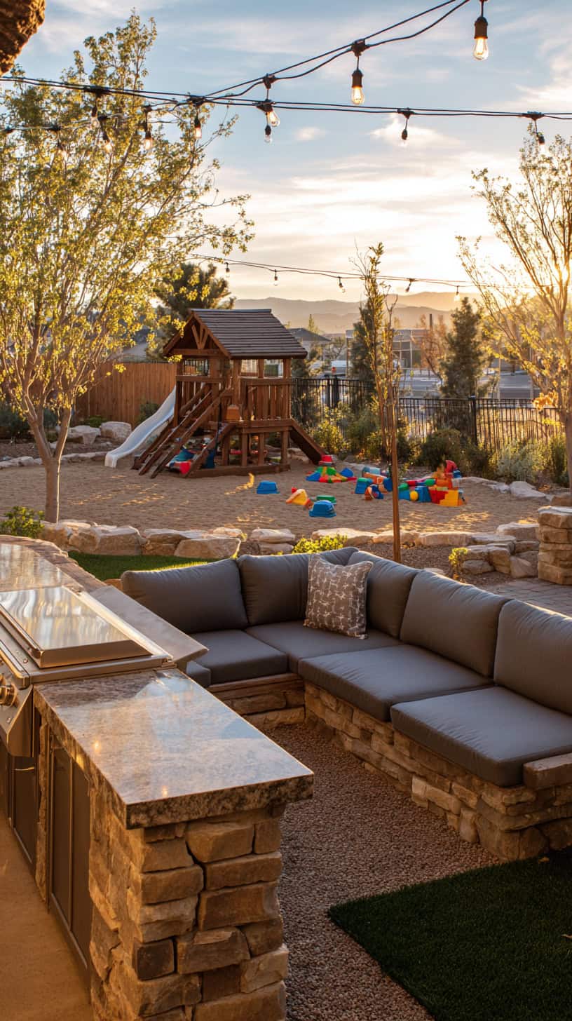 Outdoor Outside BBQ Area Ideas for Non-Stop Play - Image 2