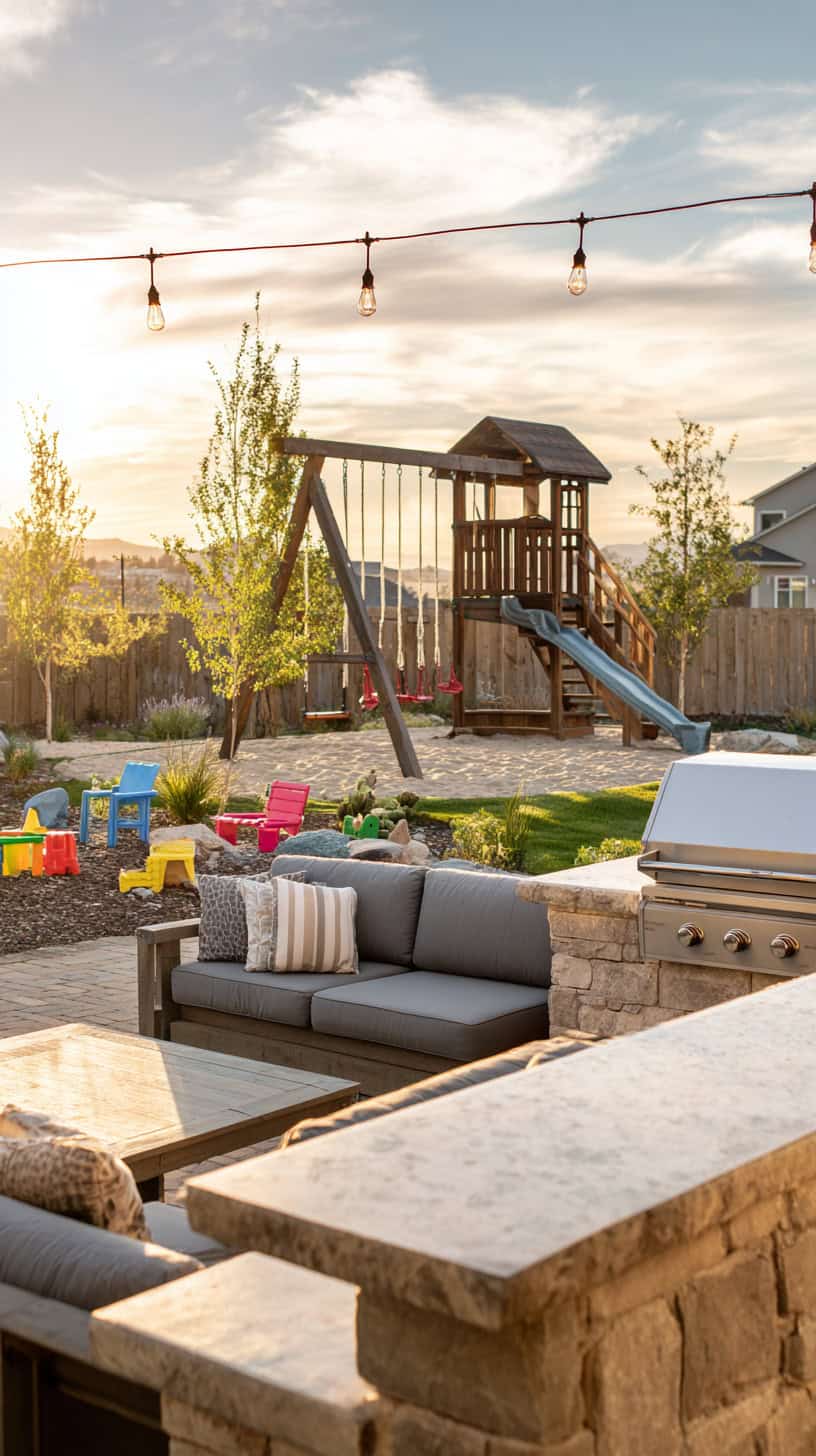 Outdoor Outside BBQ Area Ideas for Non-Stop Play - Image 1