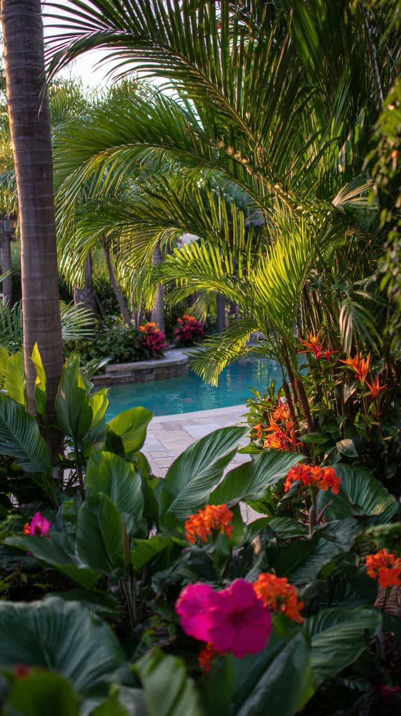 Outdoor Pool Area Ideas with Tropical Twists - Image 1