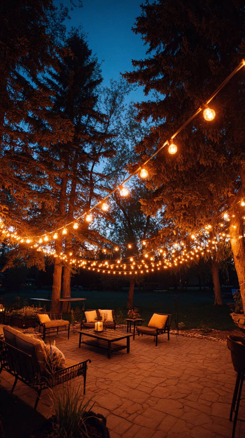 Overhead String Light Lounge - Image 1