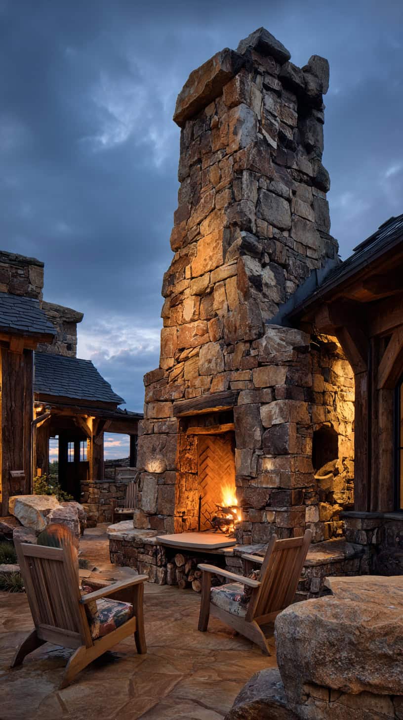 Oversized Stone Fireplace - Image 2