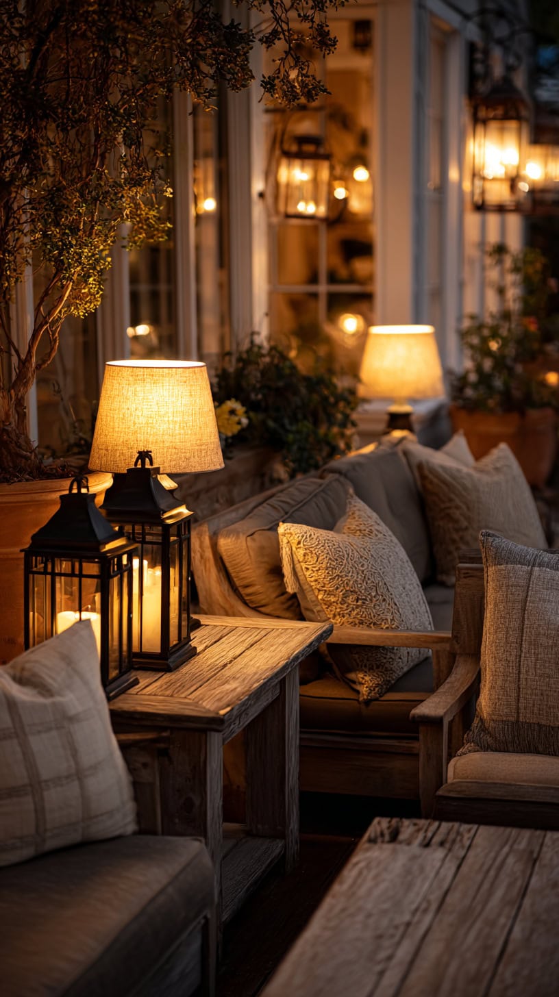 Patio Decorating Ideas That Wow with Warm Glows - Image 2