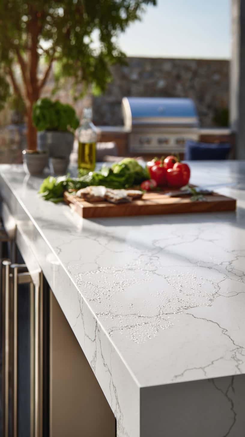 Quartz Countertop Prep Zone - Image 1