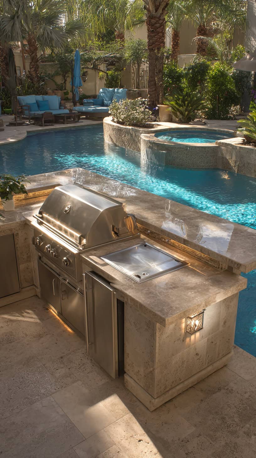 Seamless Poolside Kitchen - Image 1