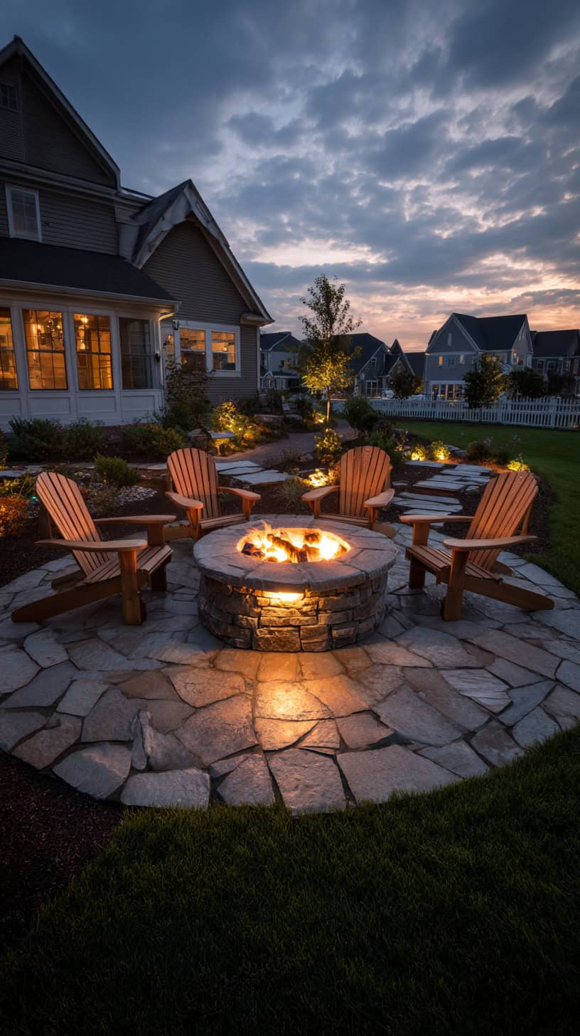 Suburban Symmetrical Firepit - Image 1