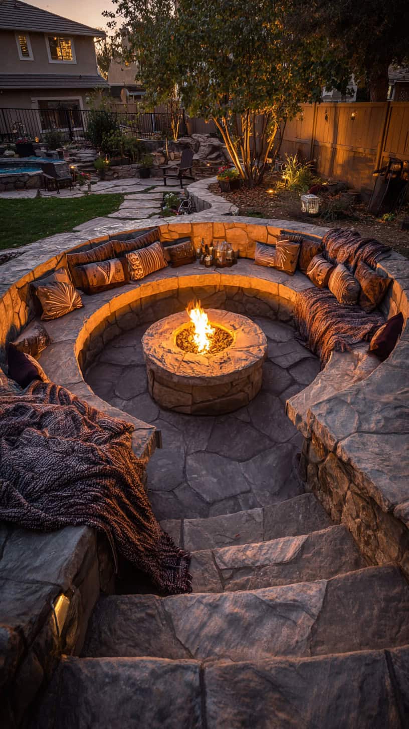Sunken Fire Pit Patio - Image 2