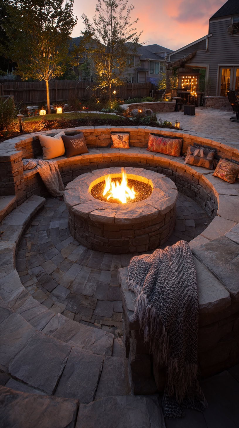 Sunken Fire Pit Patio - Image 1