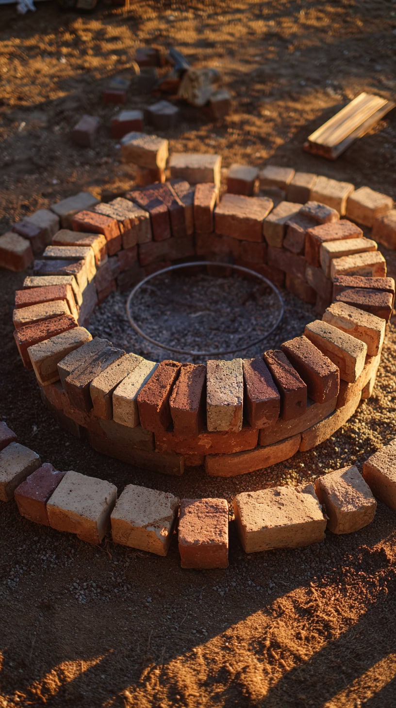 Super Easy DIY Brick Fire Pit Tutorial - Image 2