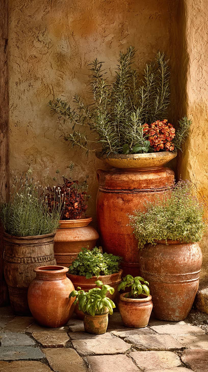 Terracotta Planter Corners - Image 1