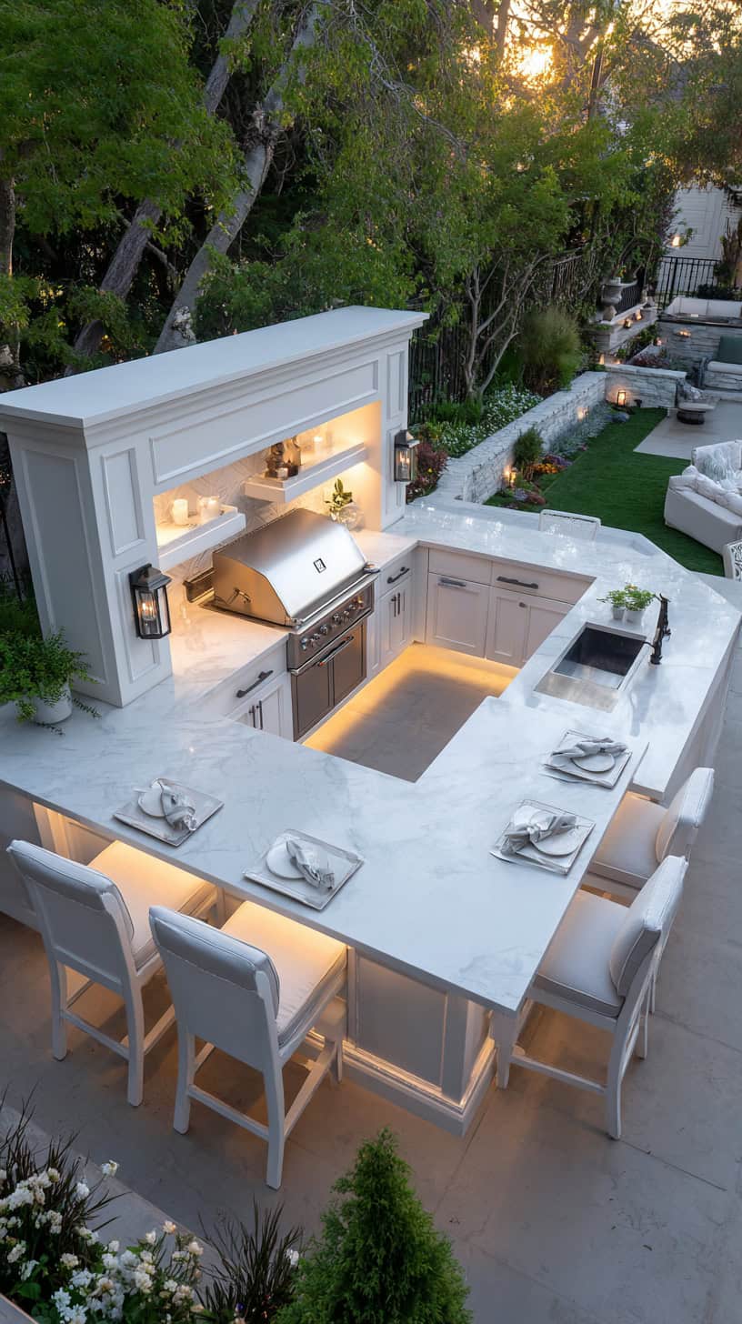 U-Shaped White Kitchen - Image 2
