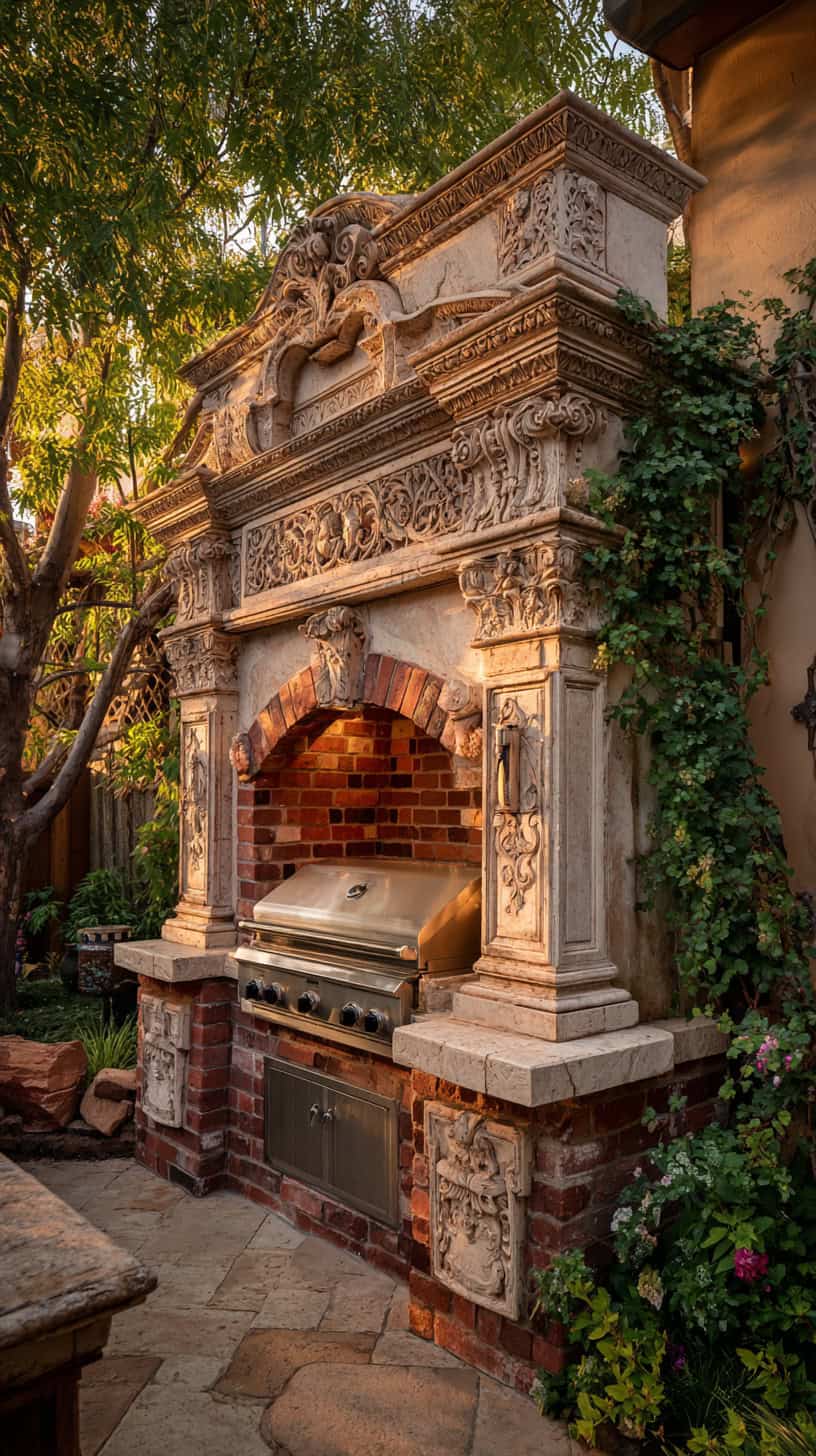 Victorian Fireplace Grill - Image 2