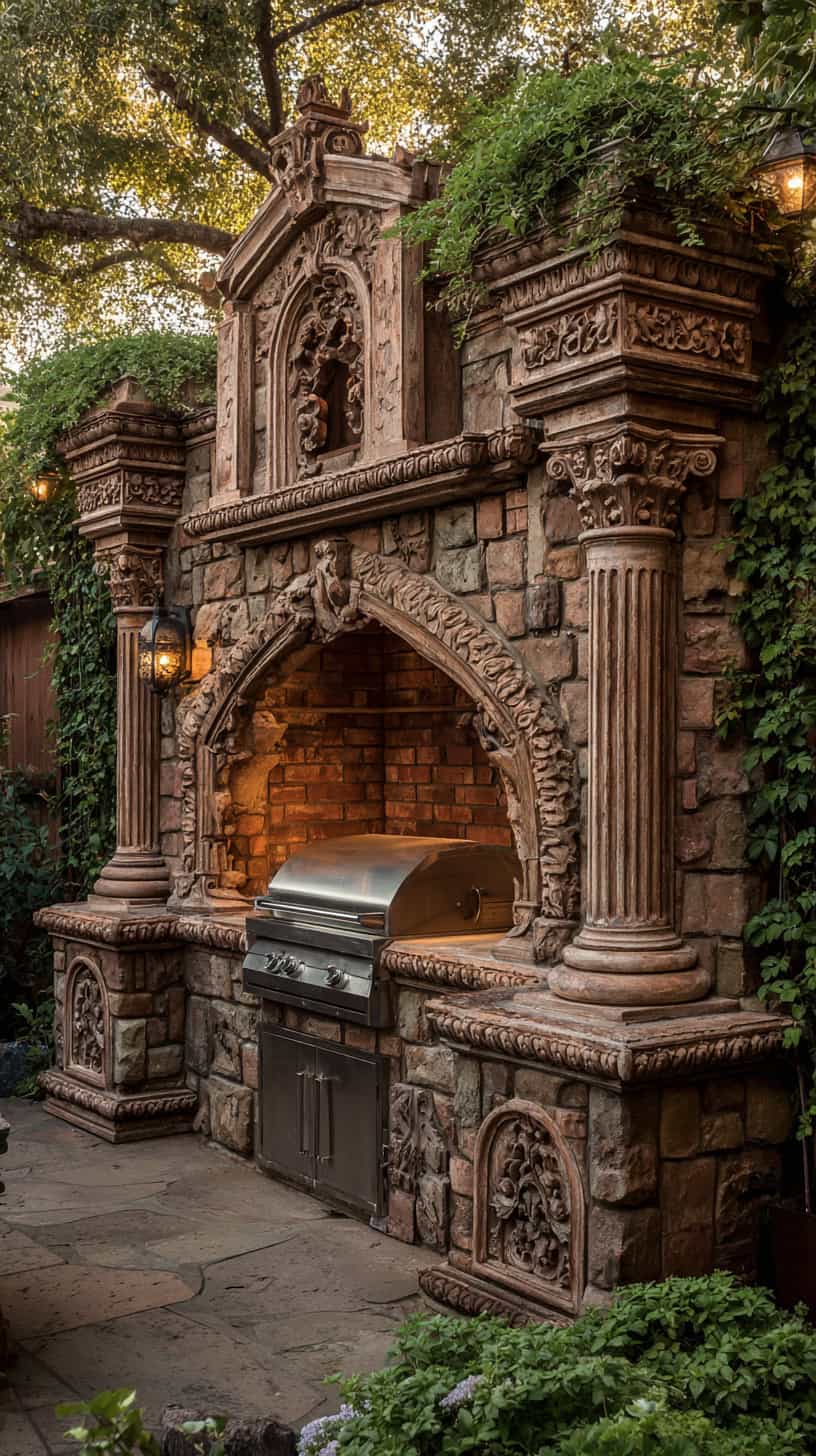 Victorian Fireplace Grill - Image 1