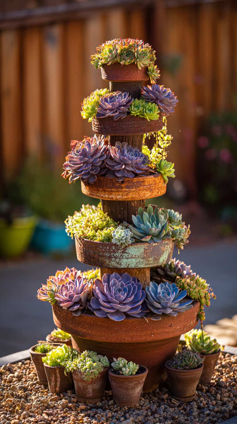 Whimsical Succulent Tower - Image 2