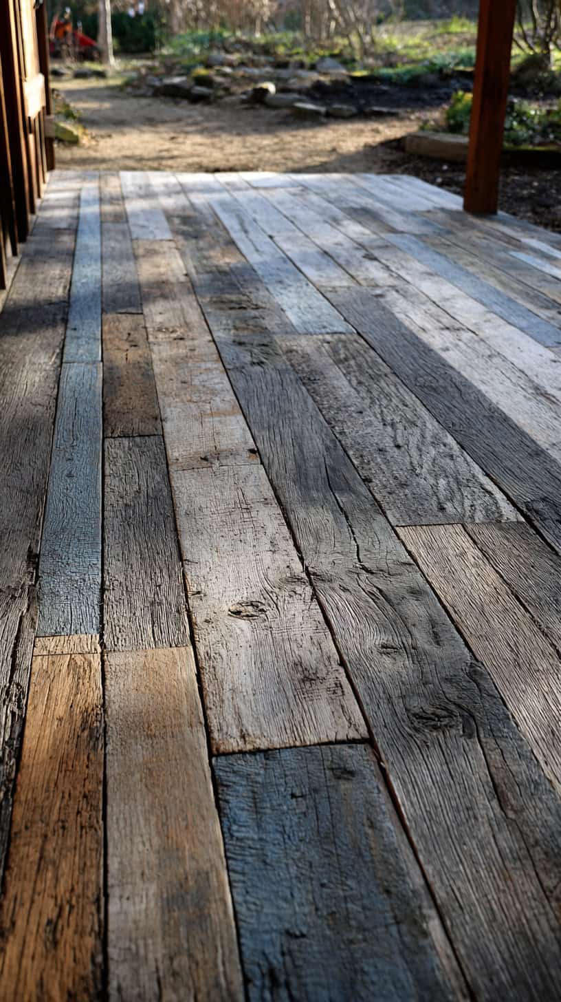 Wooden Reclaimed Timber Deck - Image 2