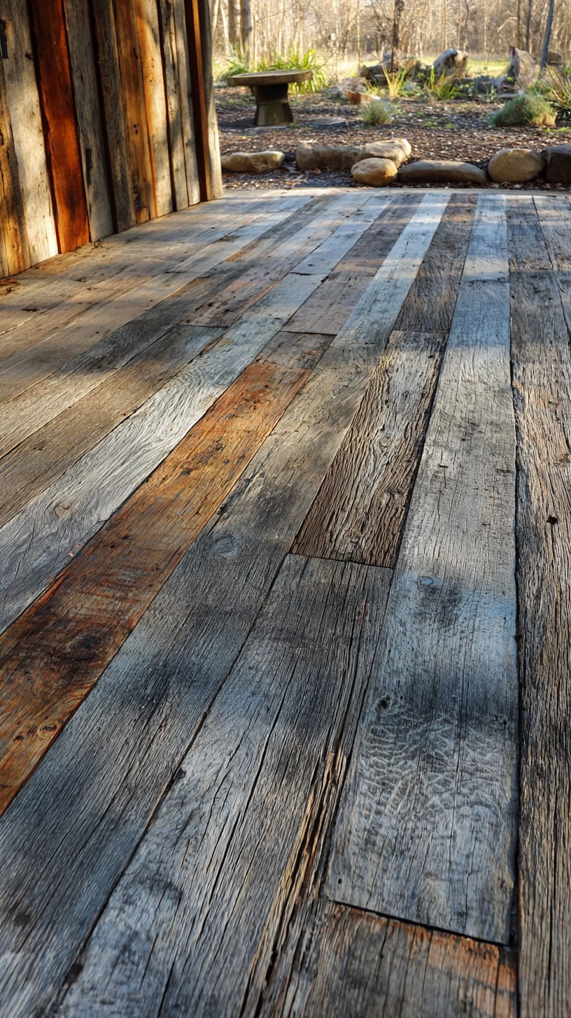 Wooden Reclaimed Timber Deck - Image 1