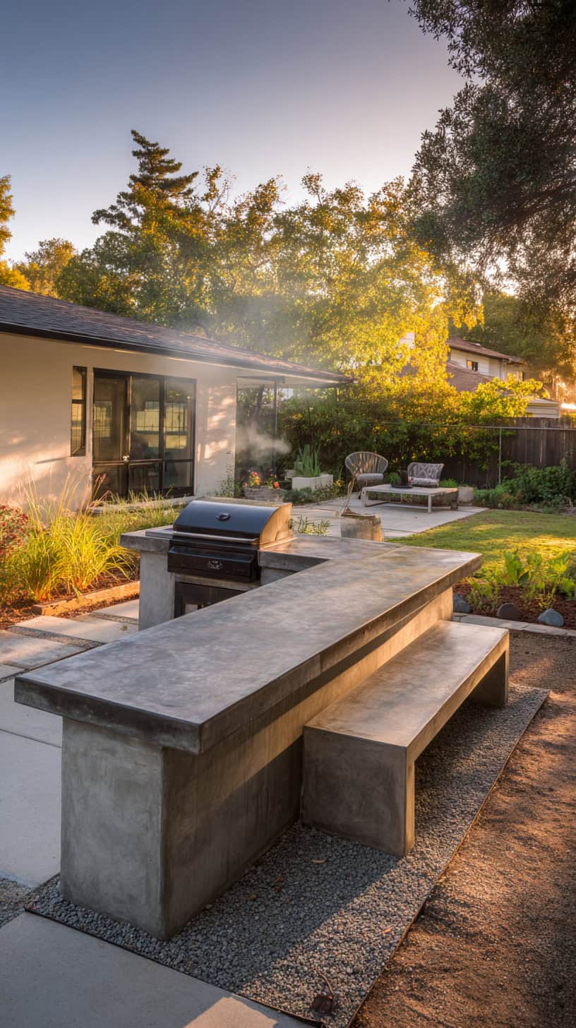 Backyard Outdoor Kitchen and Concrete BBQ Area Tips - Image 2
