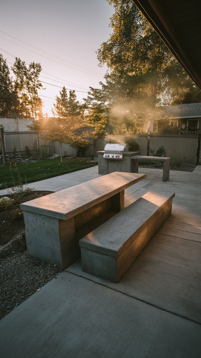 Backyard Outdoor Kitchen and Concrete BBQ Area Tips - Image 1