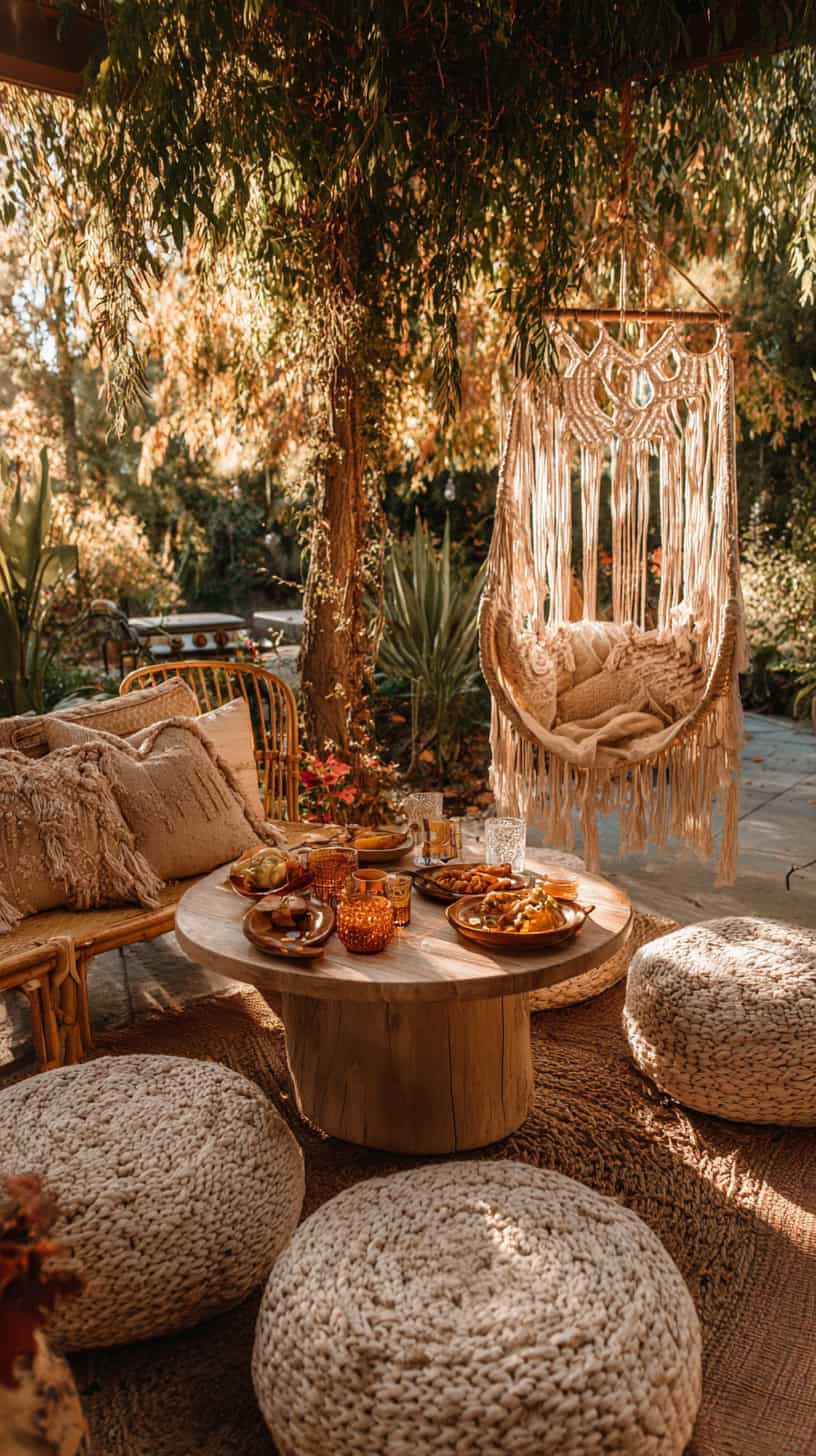 Boho Woven Seating Spot - Image 1