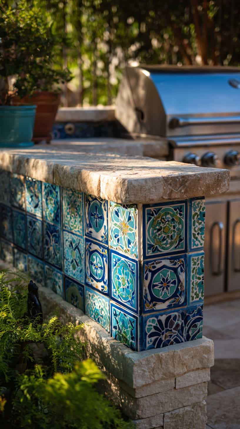 Colorful Tile Backsplash - Image 1