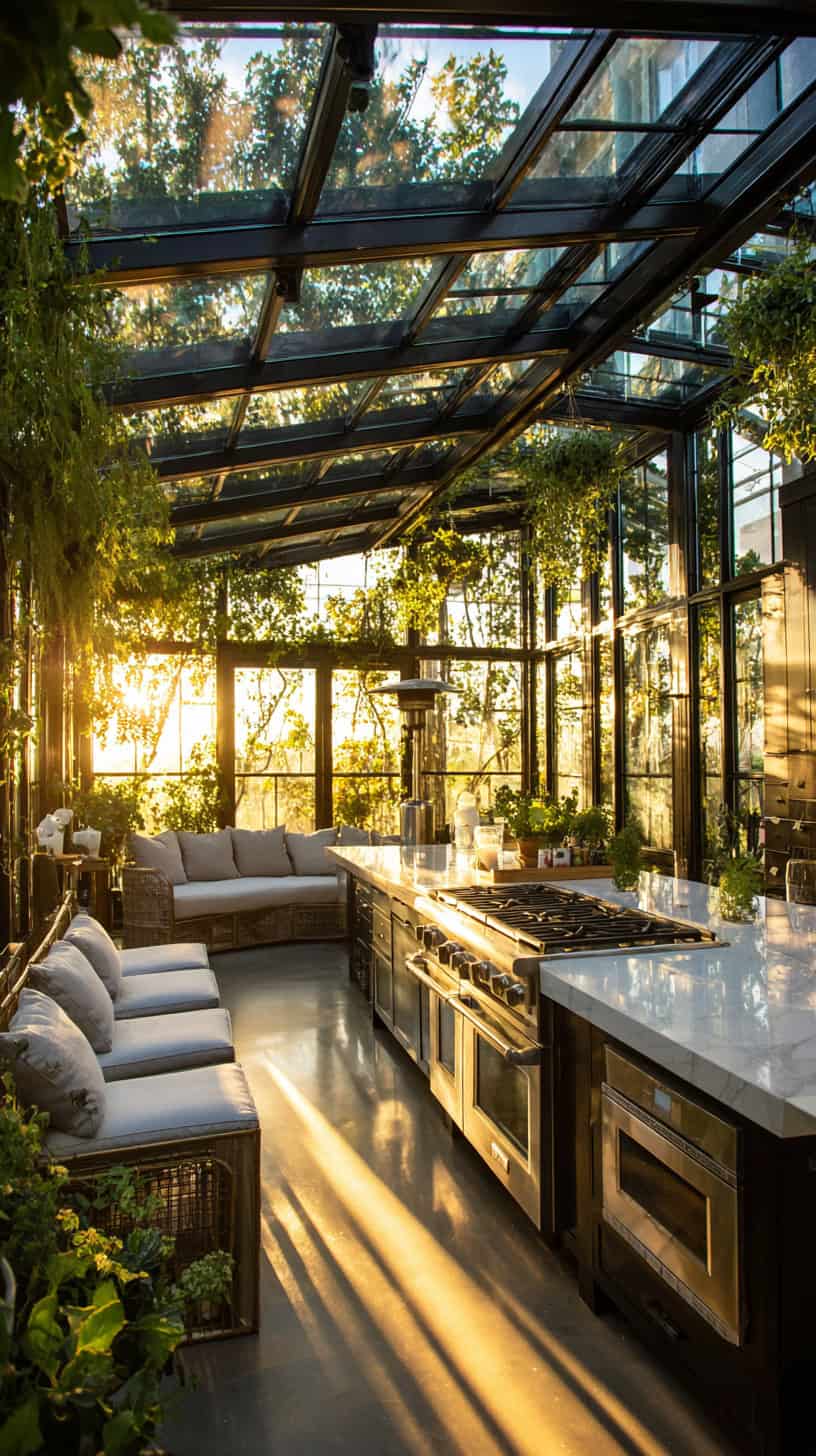 Enclosed Glass Room Kitchen - Image 1