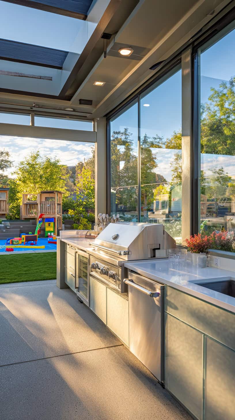 Family Friendly Glass Kitchen - Image 1