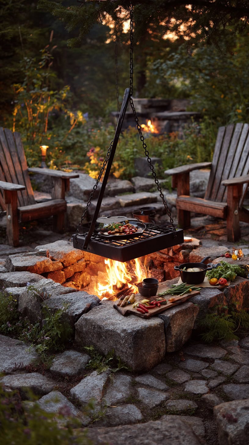Fire Pit Cooking Corner - Image 1