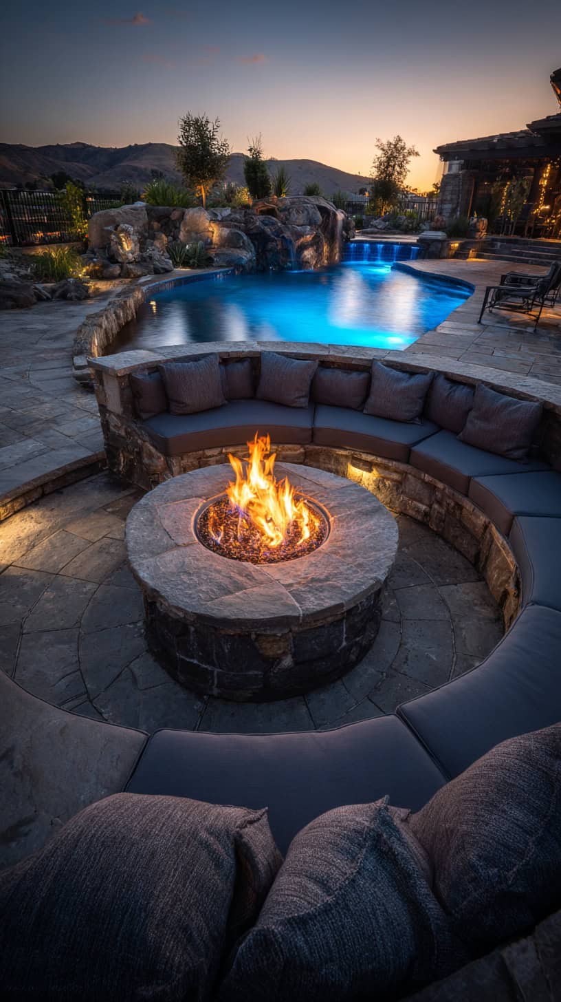 Fire Pit With Seating