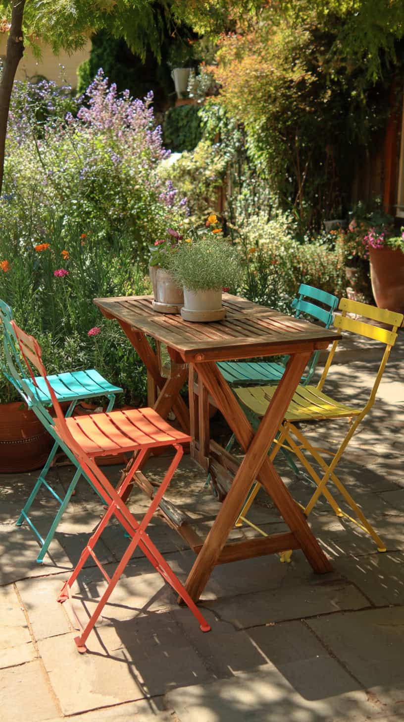 Foldable Bar with Stools - Image 1