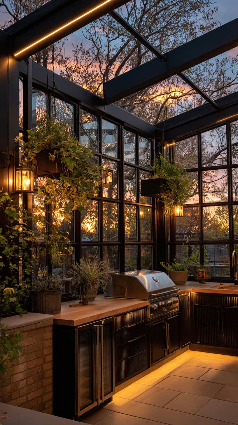 Framed Glass Outdoor Design - Image 1