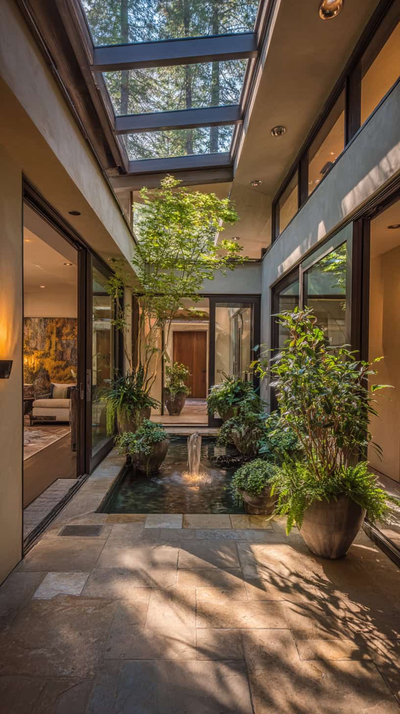 Indoor Courtyard Design Inside House - Image 1
