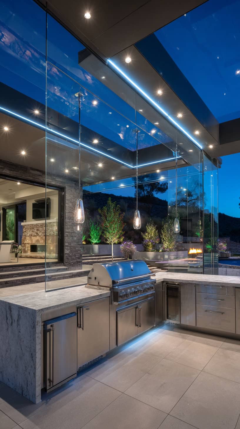 Luxury Glass Enclosure Kitchen - Image 2