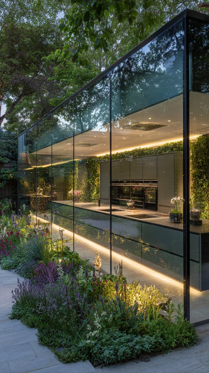 Seamless Glass Garden Kitchen - Image 1