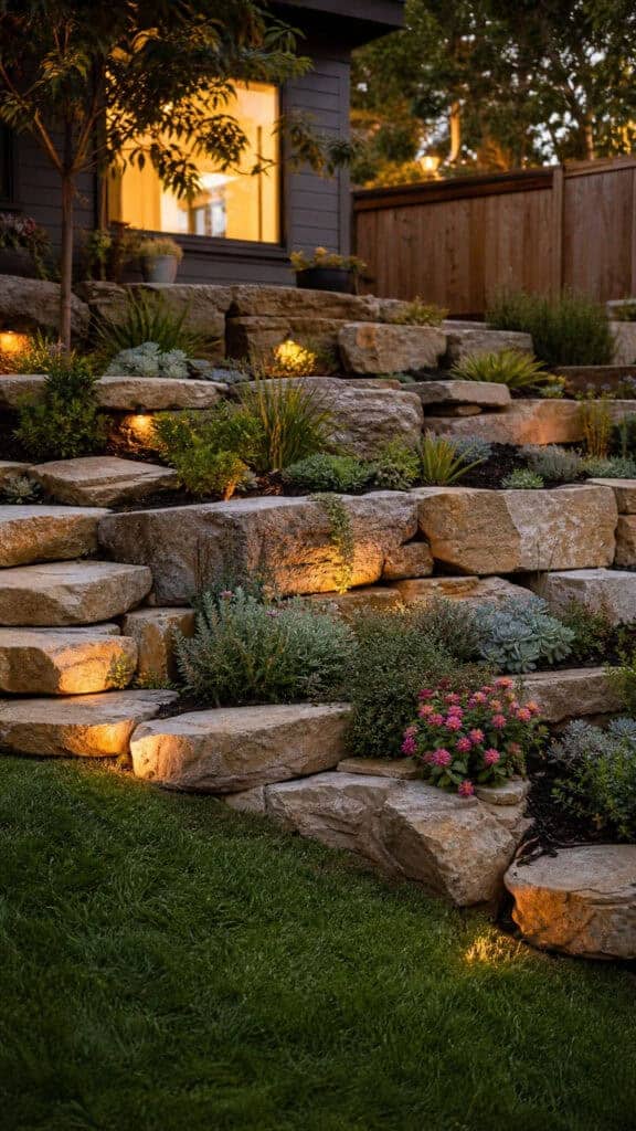 Build a Natural Rock Retaining Wall