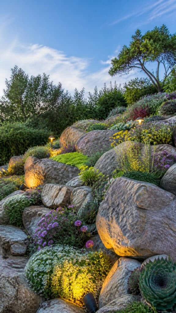 Install a Rock Garden on a Slope