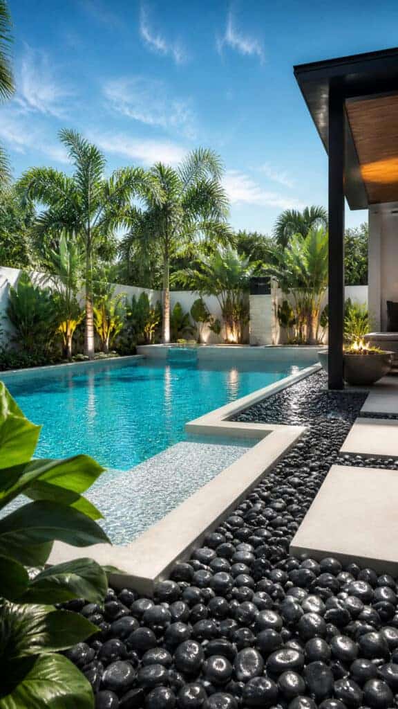 Chic Pool Deck Accents