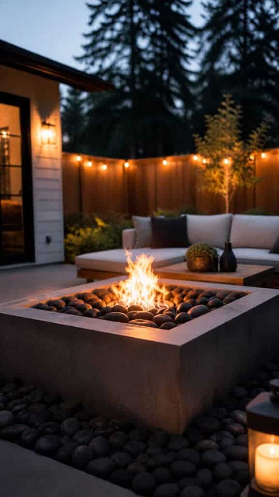 Sleek Fire Pit Surrounds