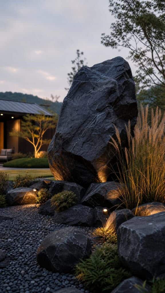 Black Rock Accent Boulders