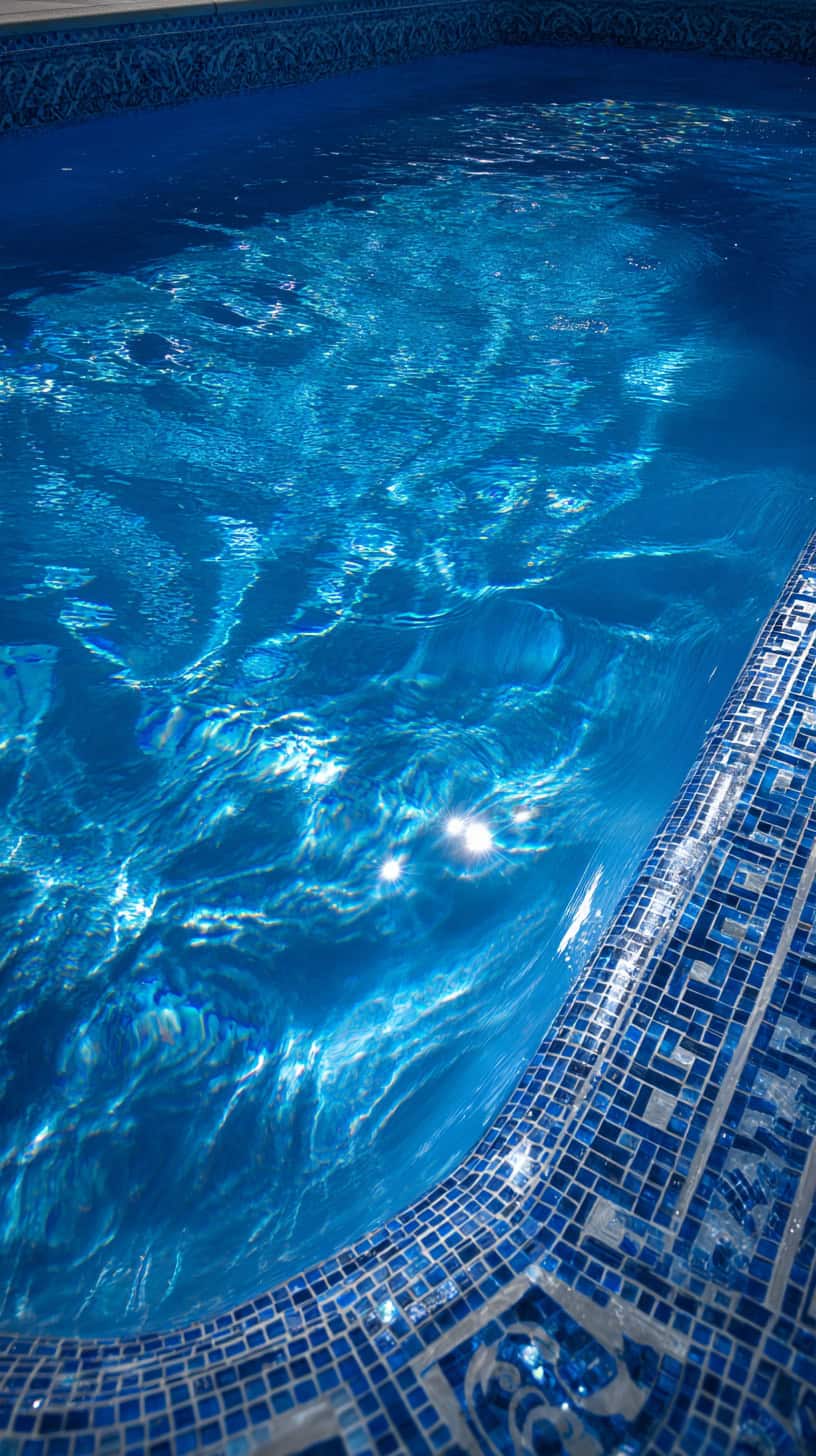 Bold Blue Pool Liner - Image 2