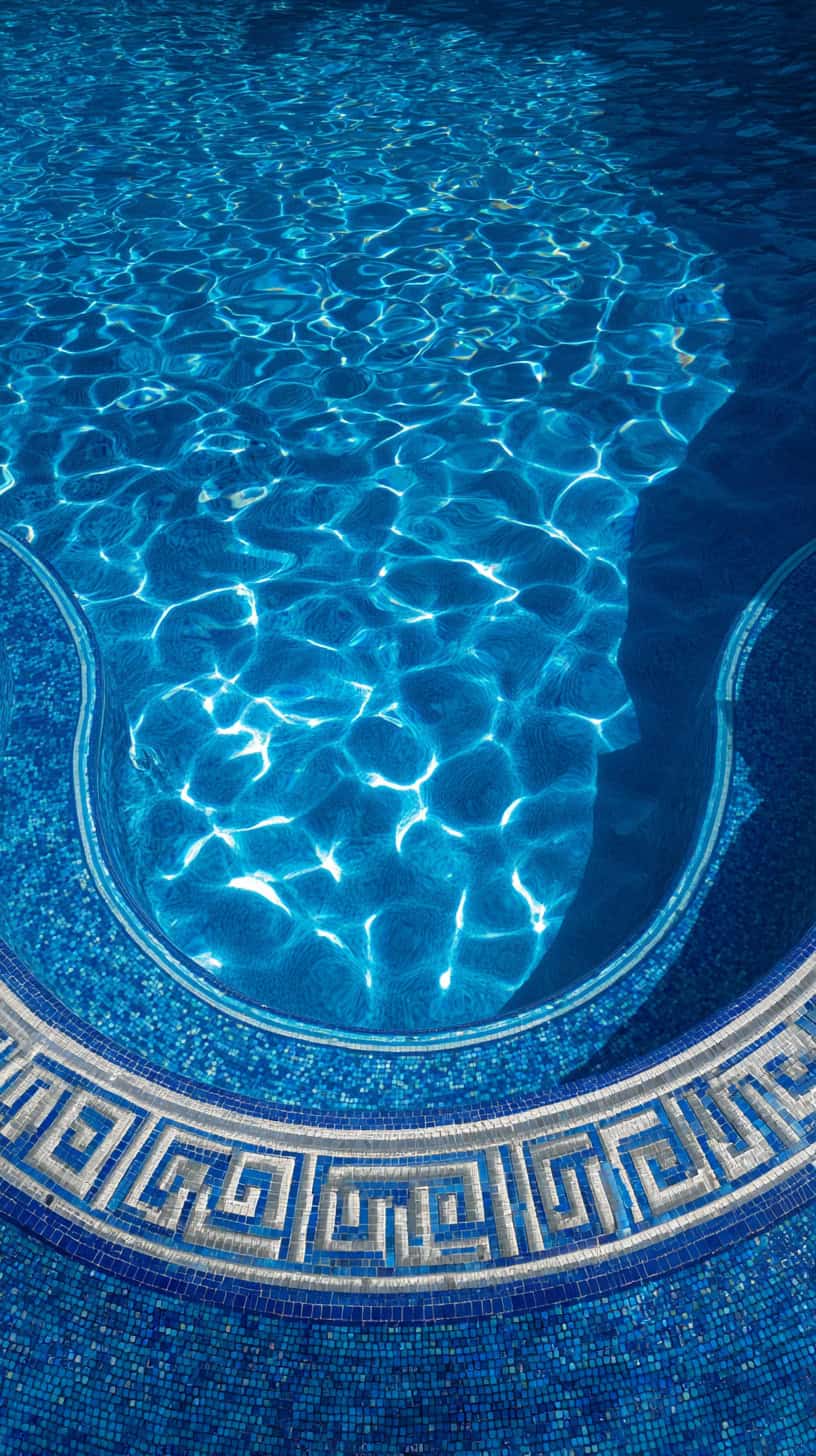Bold Blue Pool Liner - Image 4